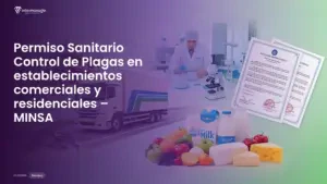 Imagen destacada del post titulada Permiso Sanitario Control de Plagas en establecimientos comerciales y residenciales – MINSA con la categoría Permisos mostrada en la parte inferior.